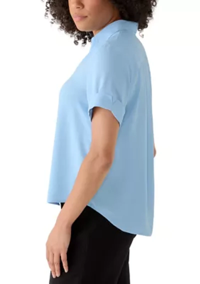 Women's Collared Button Down Shirt