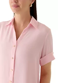 Women's Collared Button Down Shirt