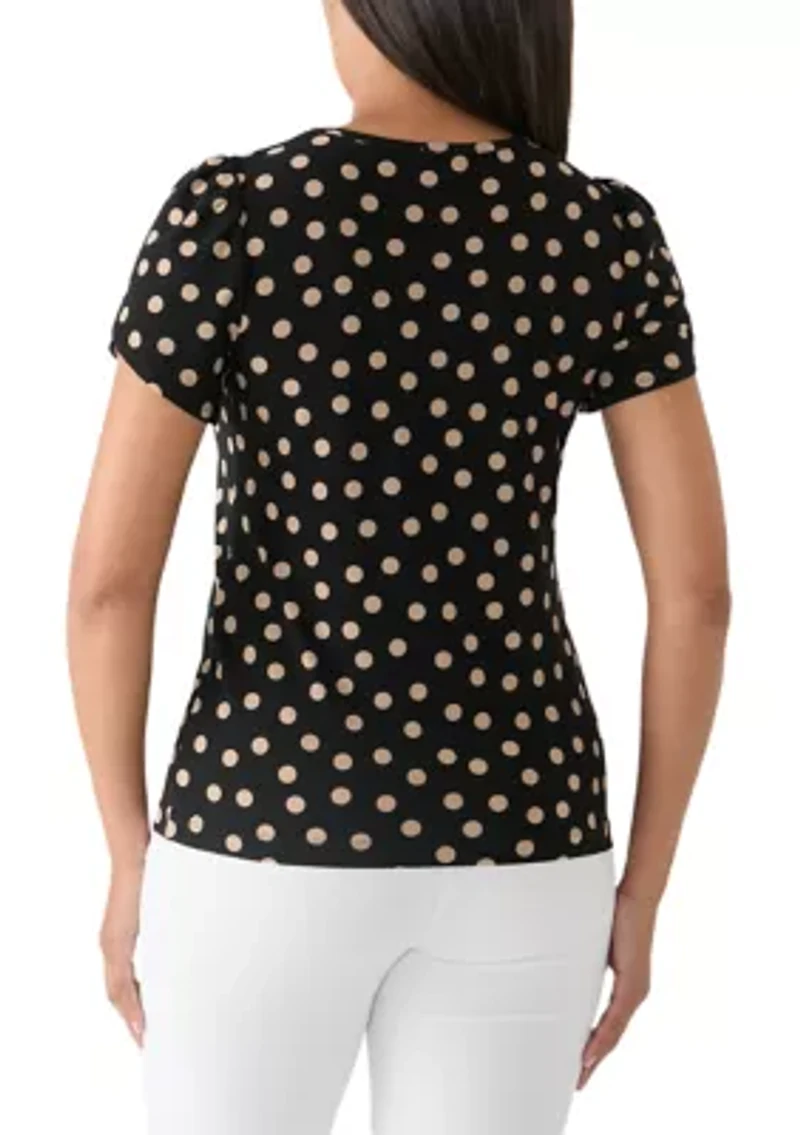 Women's Tulip Sleeve Gathered Top