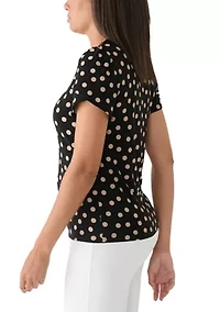 Women's Tulip Sleeve Gathered Top