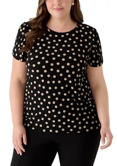 Plus Tulip Sleeve Top