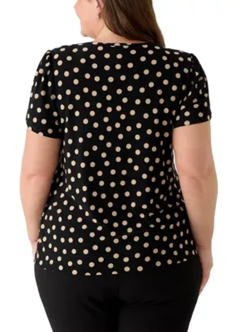 Plus Tulip Sleeve Top