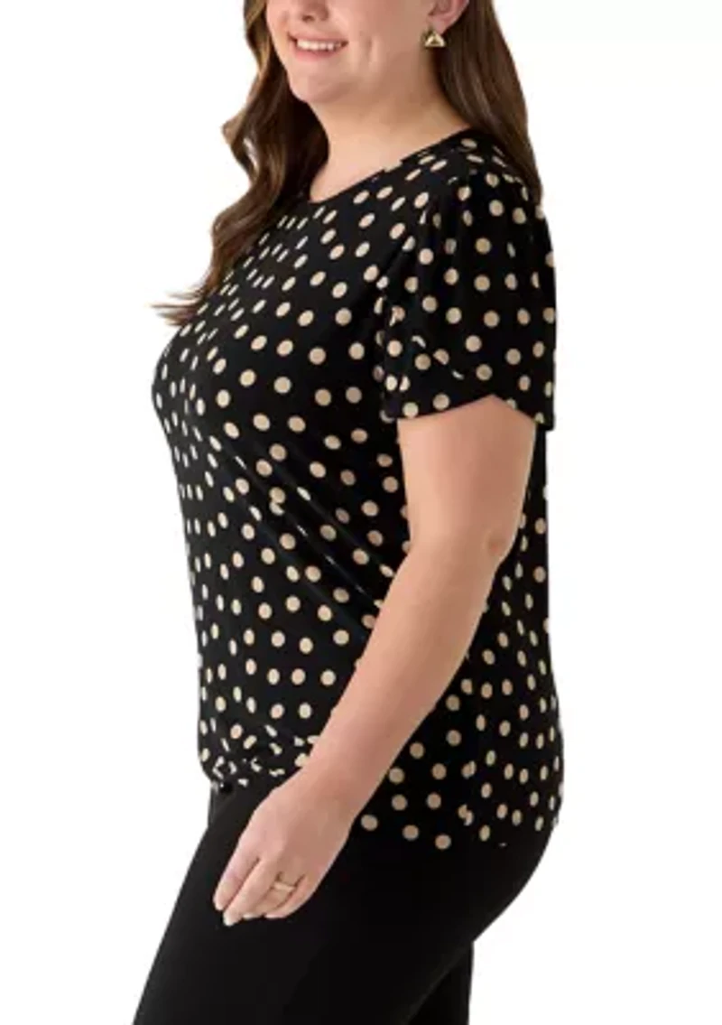 Plus Tulip Sleeve Top