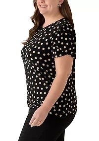 Plus Tulip Sleeve Top