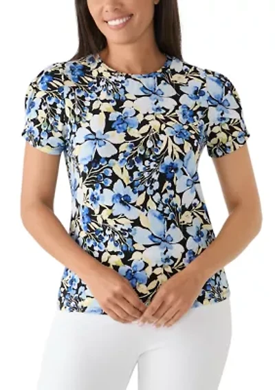Women's Pleated Sleeve Top