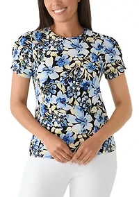 Women's Pleated Sleeve Top