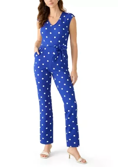 Women's Sleeveless V-Neck Jumpsuit