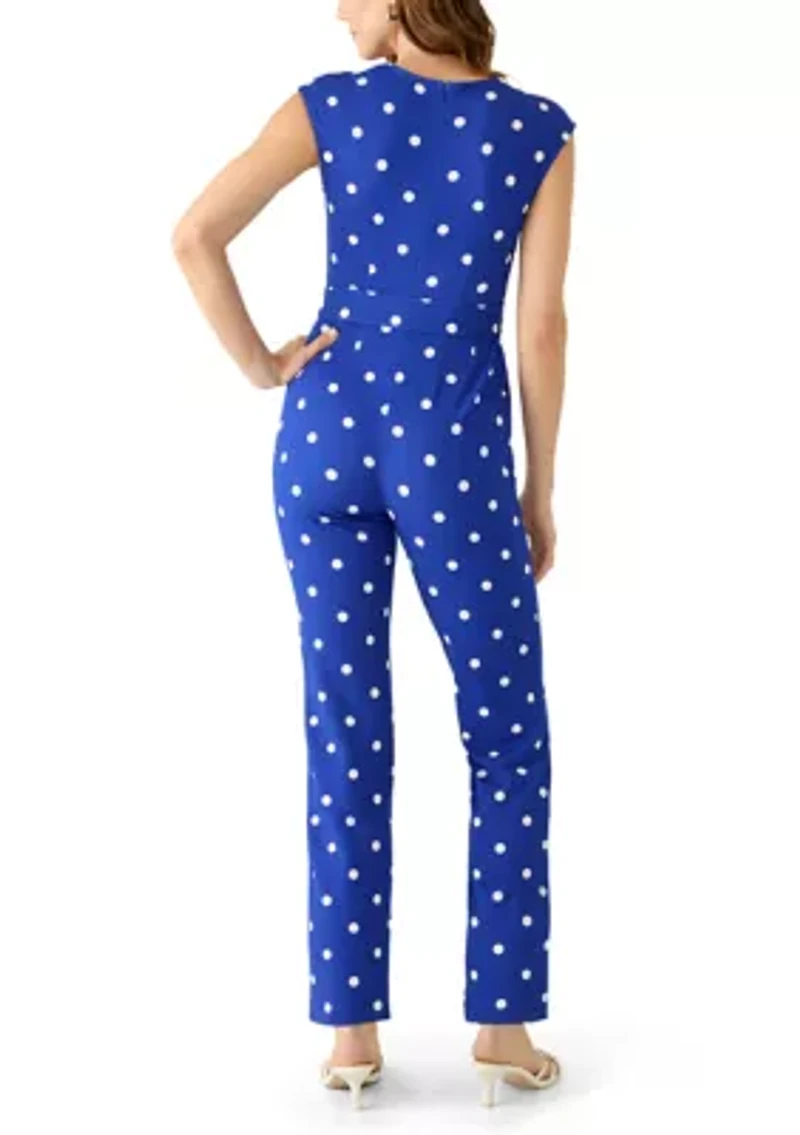 Women's Sleeveless V-Neck Jumpsuit