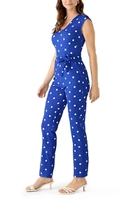 Women's Sleeveless V-Neck Jumpsuit
