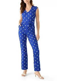 Petite Santorini Sleeveless V-Neck Jumpsuit