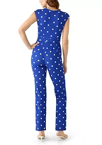 Petite Santorini Sleeveless V-Neck Jumpsuit