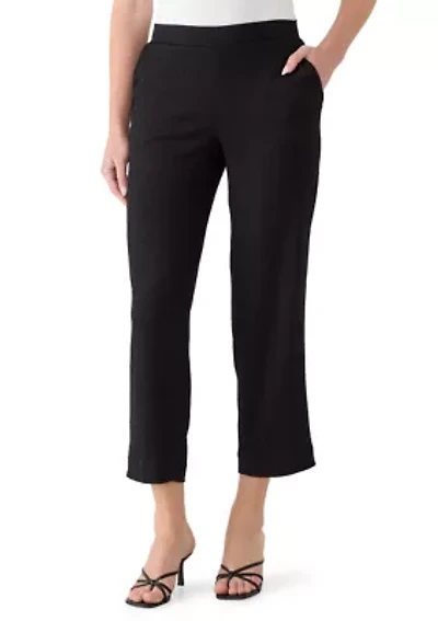 Women's Pull On Bubble Check Ankle Pants