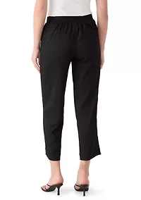 Women's Pull On Bubble Check Ankle Pants