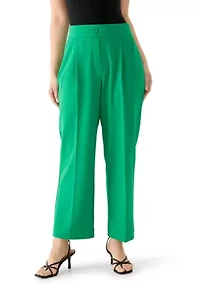 Petite Pleated Wide Leg Pants