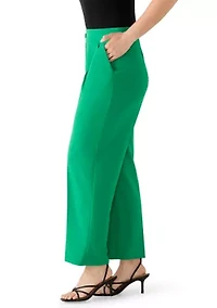 Petite Pleated Wide Leg Pants