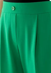 Petite Pleated Wide Leg Pants
