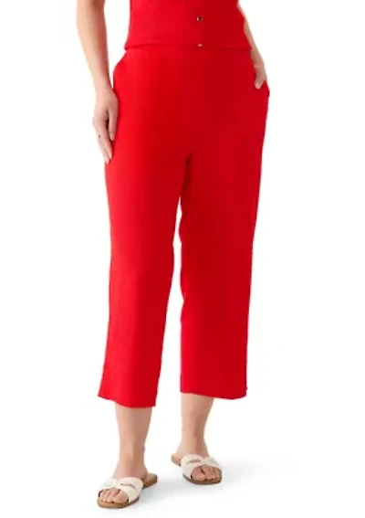 Petite Bubble Check Pants