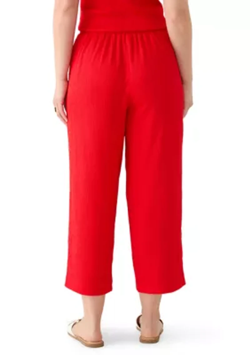 Petite Bubble Check Pants