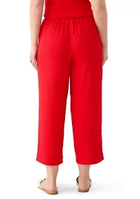 Petite Bubble Check Pants