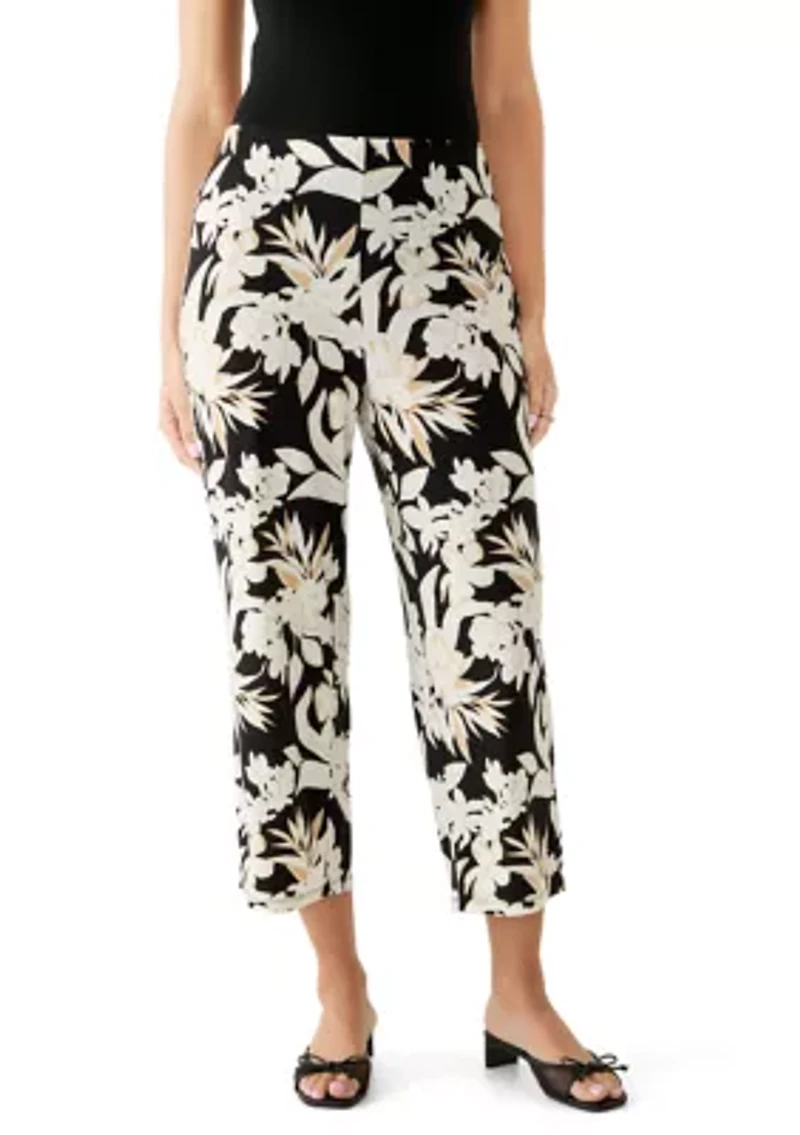 Women's Knit Wide Cropped Pants