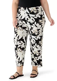 Plus Cropped Pants