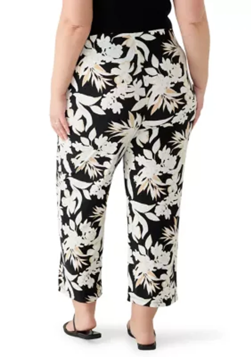 Plus Cropped Pants