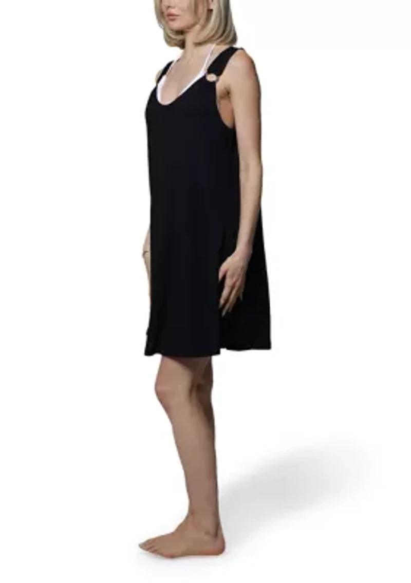 Solid Bondi Ring Tank Swim Coverup Dress
