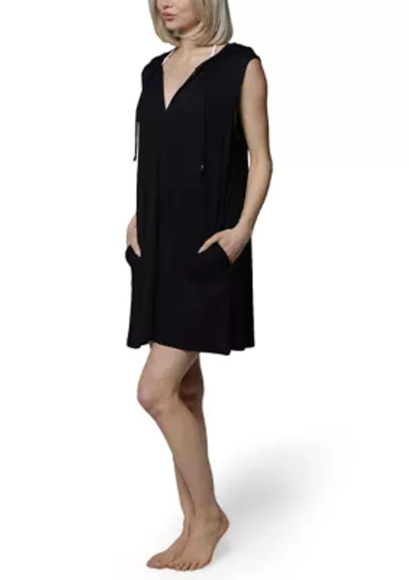 Solid Bondi Full Zip Swim Coverup