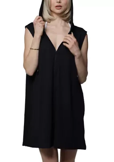 Plus Full Zip Hoodie Dress