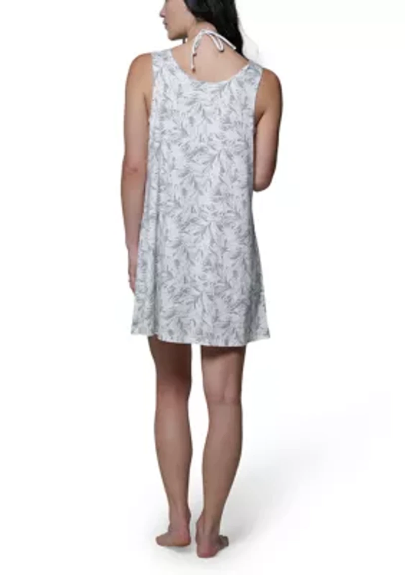 Women's Palm Print Ring Tank Dress