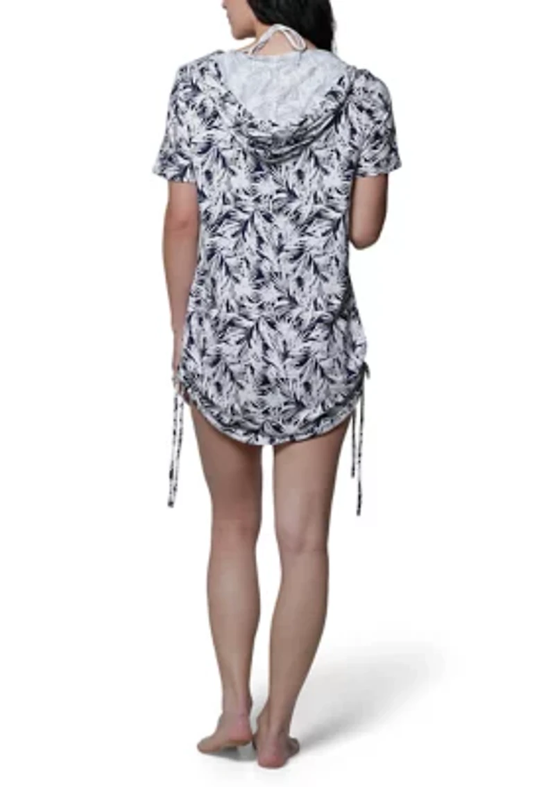 Leaves Costa Full Zip Hooded Swim Coverup