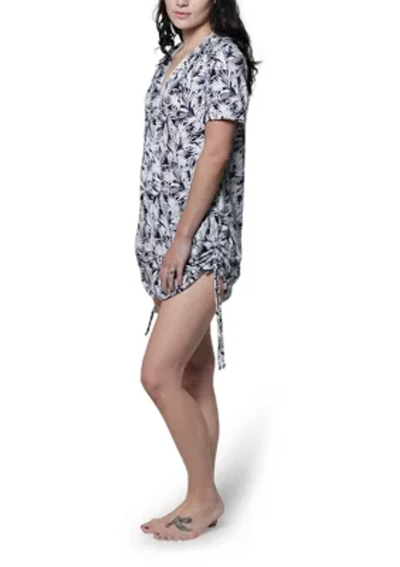 Leaves Costa Full Zip Hooded Swim Coverup