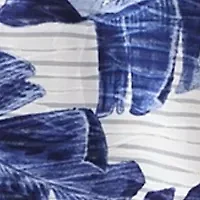 Plus Sleeveless Leaf Printed Ring Tank Dress