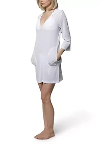 Marina Pocket Swim Coverup Tunic