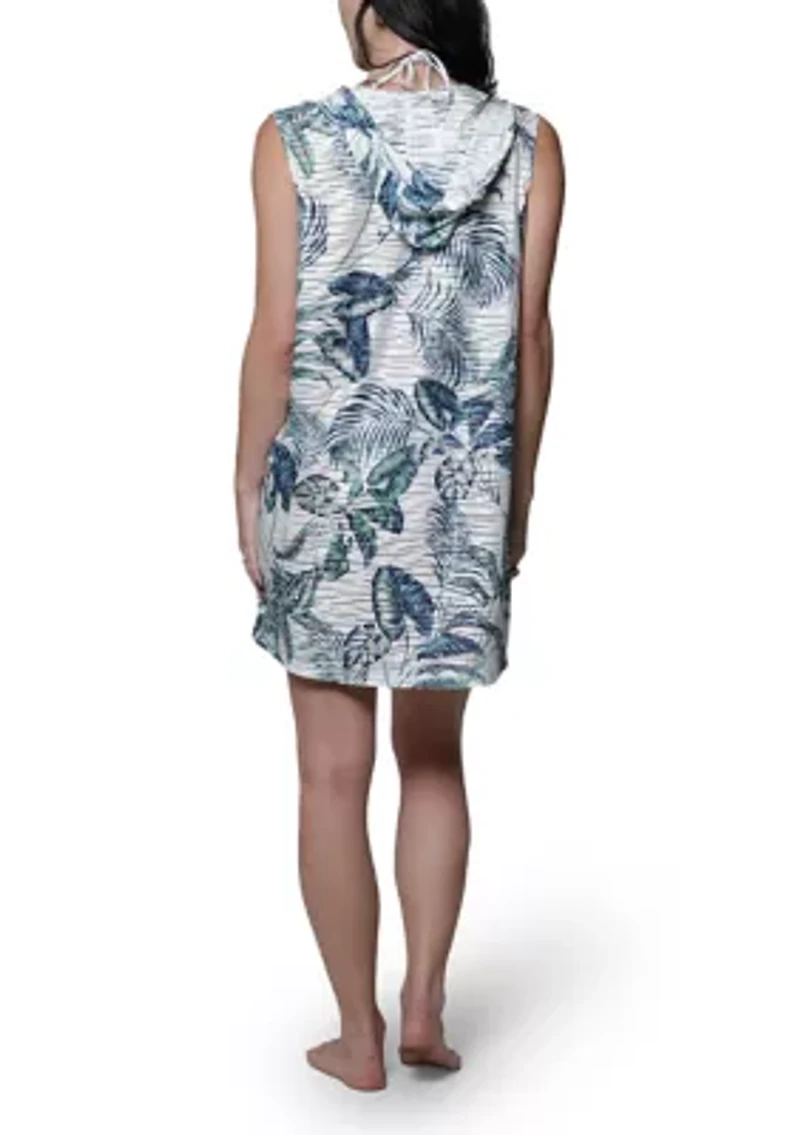 Sleeveless Botanica Hooded Swim Coverup