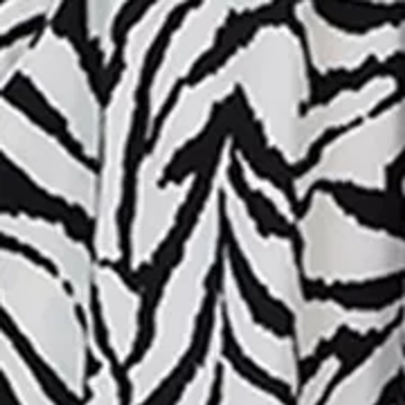 Women's Zebra Print Pocket Swim Coverup Dress