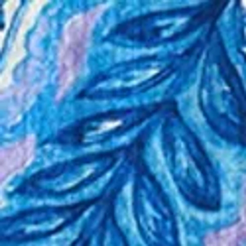 Printed Tie Neck Swim Coverup