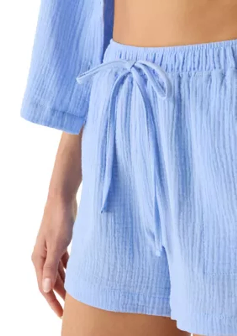 Women's Solid Drawstring Shorts