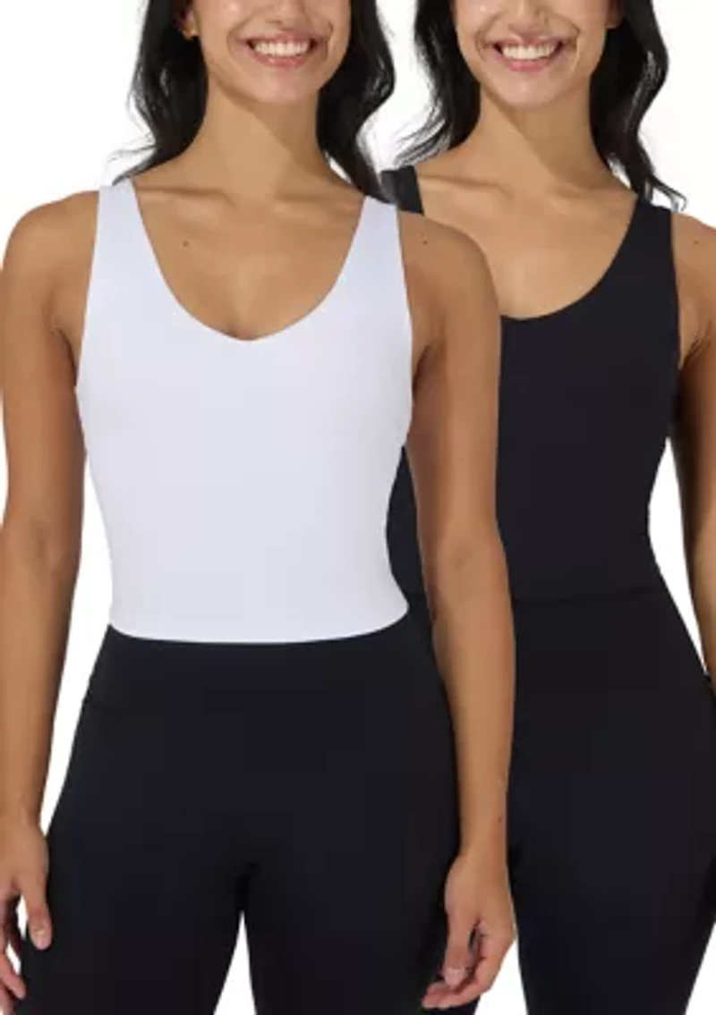 Women's Lux Everyday Cloud Tank with Bra 2 Pack