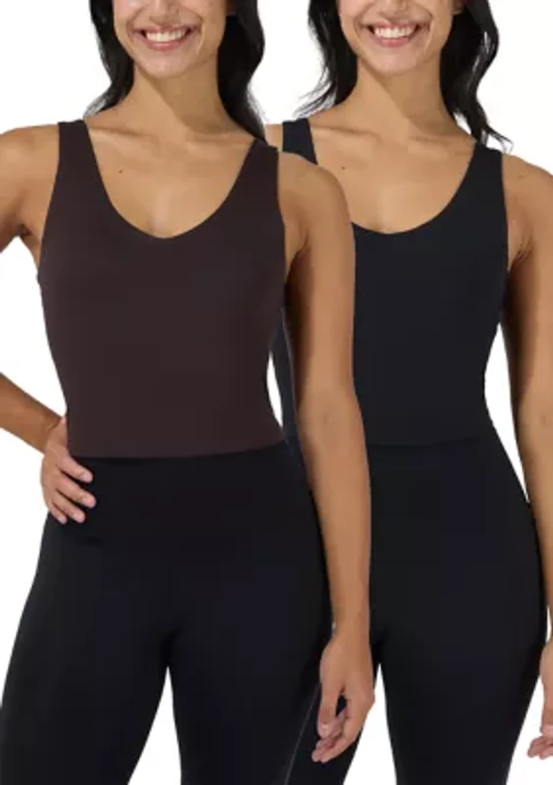 Women's Lux Everyday Cloud Tank with Bra 2 Pack