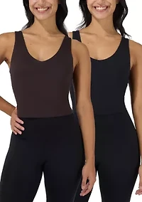 Women's Lux Everyday Cloud Tank with Bra 2 Pack