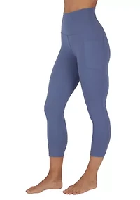 Women's High Rise Interlock Tribeca Cropped Leggings with Side Pocket