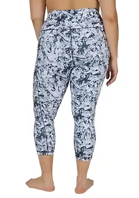 Plus High Rise Interlock Tribeca Cropped Leggings with Side Pocket