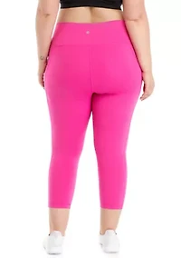 Plus High Rise Interlock Tribeca Cropped Leggings with Side Pocket