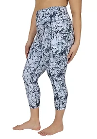 Plus High Rise Interlock Tribeca Cropped Leggings with Side Pocket