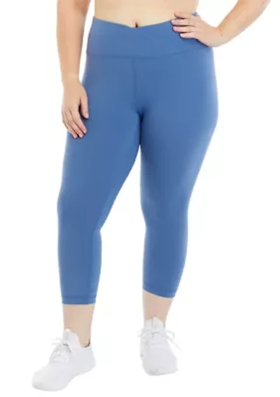 Plus High Rise Interlock Cropped Leggings