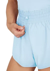 Women's Sleeveless Stevie Romper with Smocked Waist