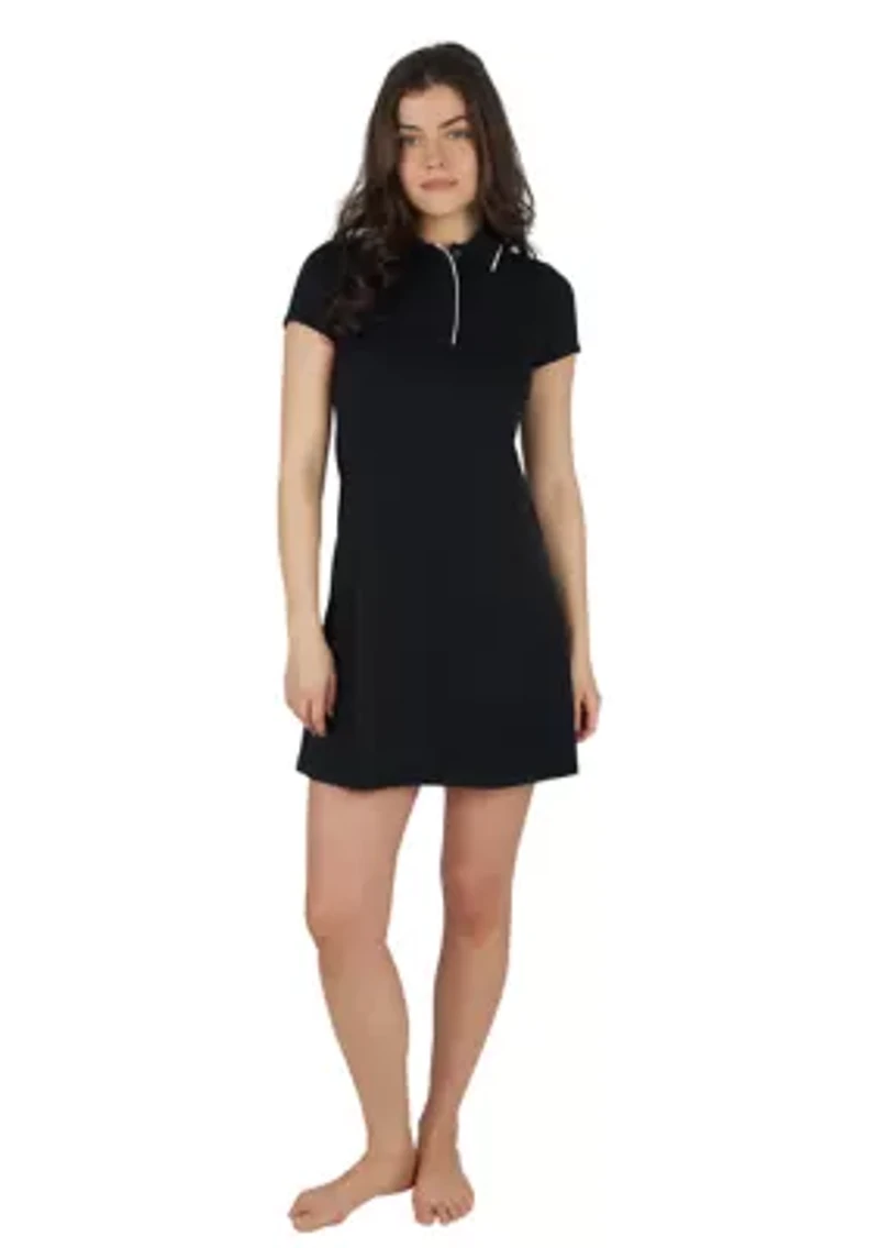 Women's Back Court Short Sleeve Polo Dress