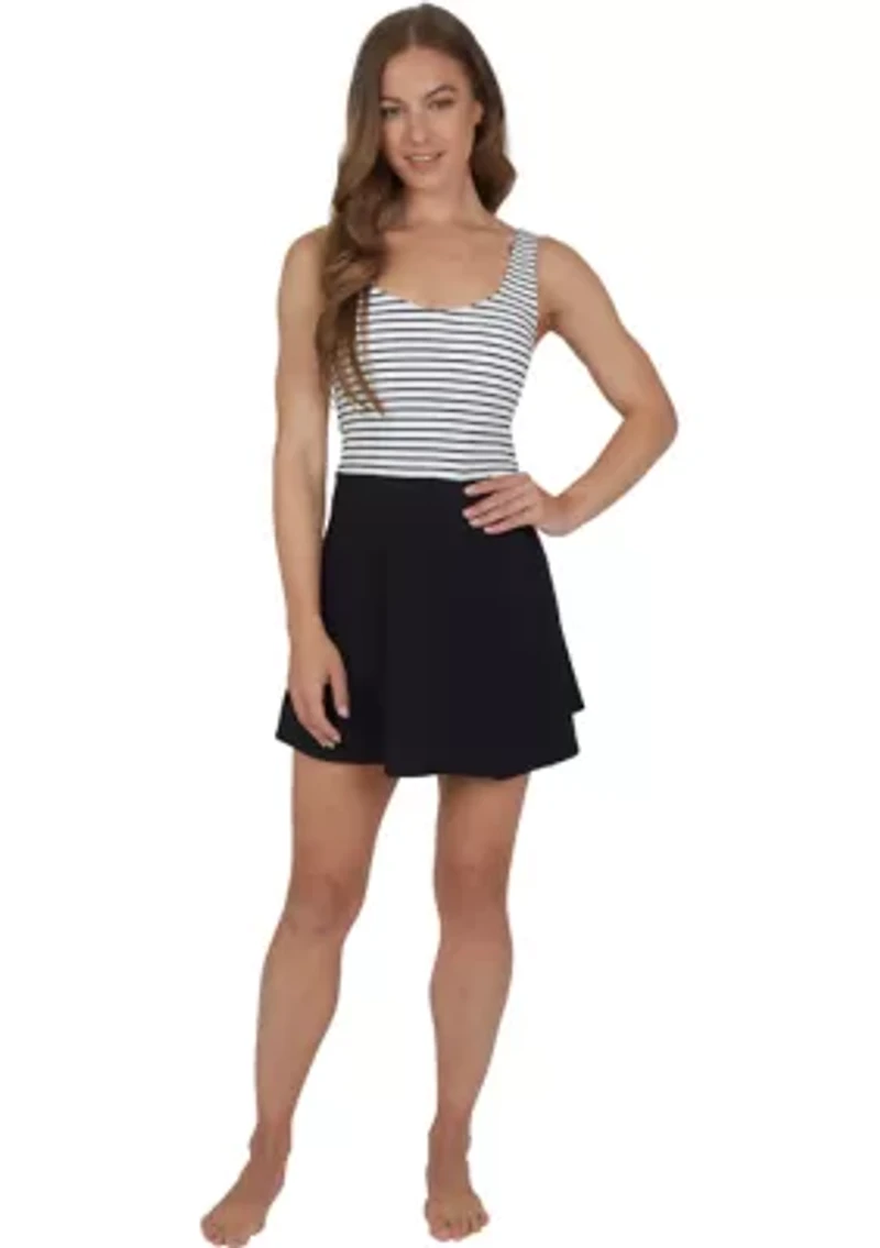 Mude Tech Double Stripe T-Shirt Dress