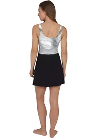 Mude Tech Double Stripe T-Shirt Dress